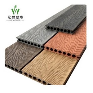 3D embossed composite decking high quality exterior outdoor WPC floor