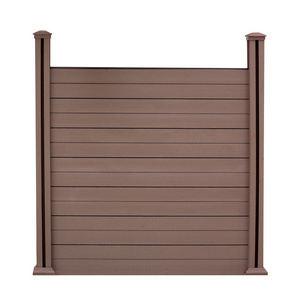 Waterproof outdoor wood plastic composite wpc fence panel outdoor wood like