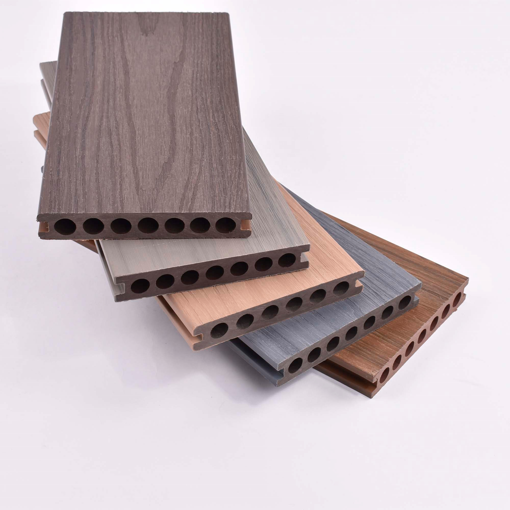 3d Wood Grain Texture WPC Composite Decking Boards