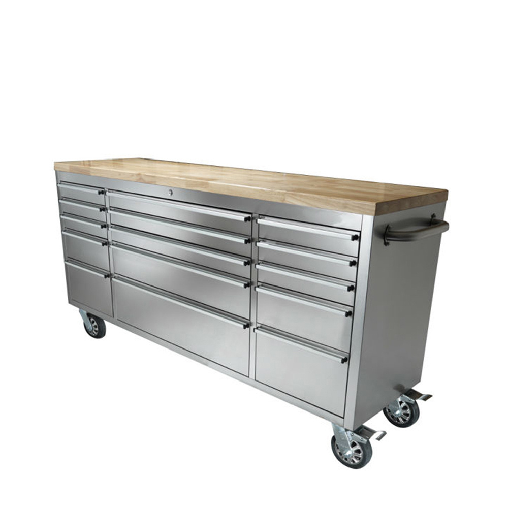 72 inch wood table US General Tool Box With Casters Toolbox