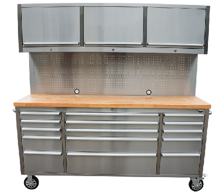 stainless steel glide tool chest 72 inch tool cabinet for garage storage