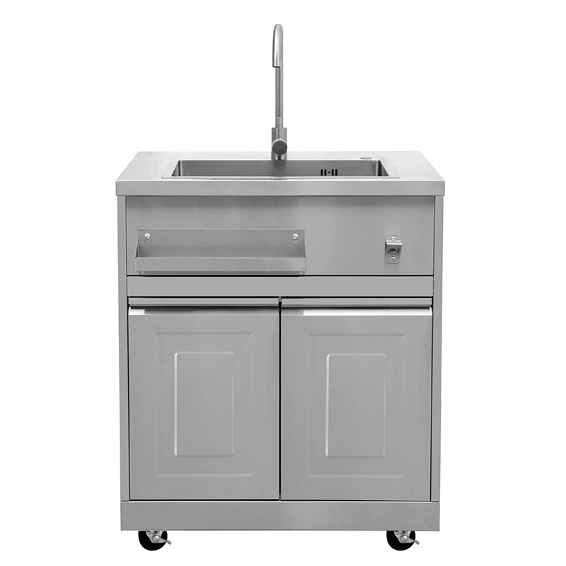 Hyxion luxury equipment stainless steel bbq island mobile cabinet outdoor kitchen