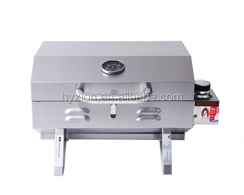 Outdoor stainless steel table top bbq gas grill/tabletop grill gas bbq