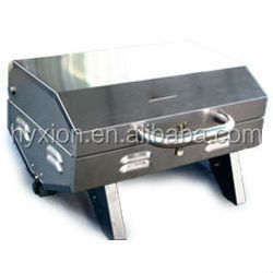 Outdoor stainless steel table top bbq gas grill/tabletop grill gas bbq