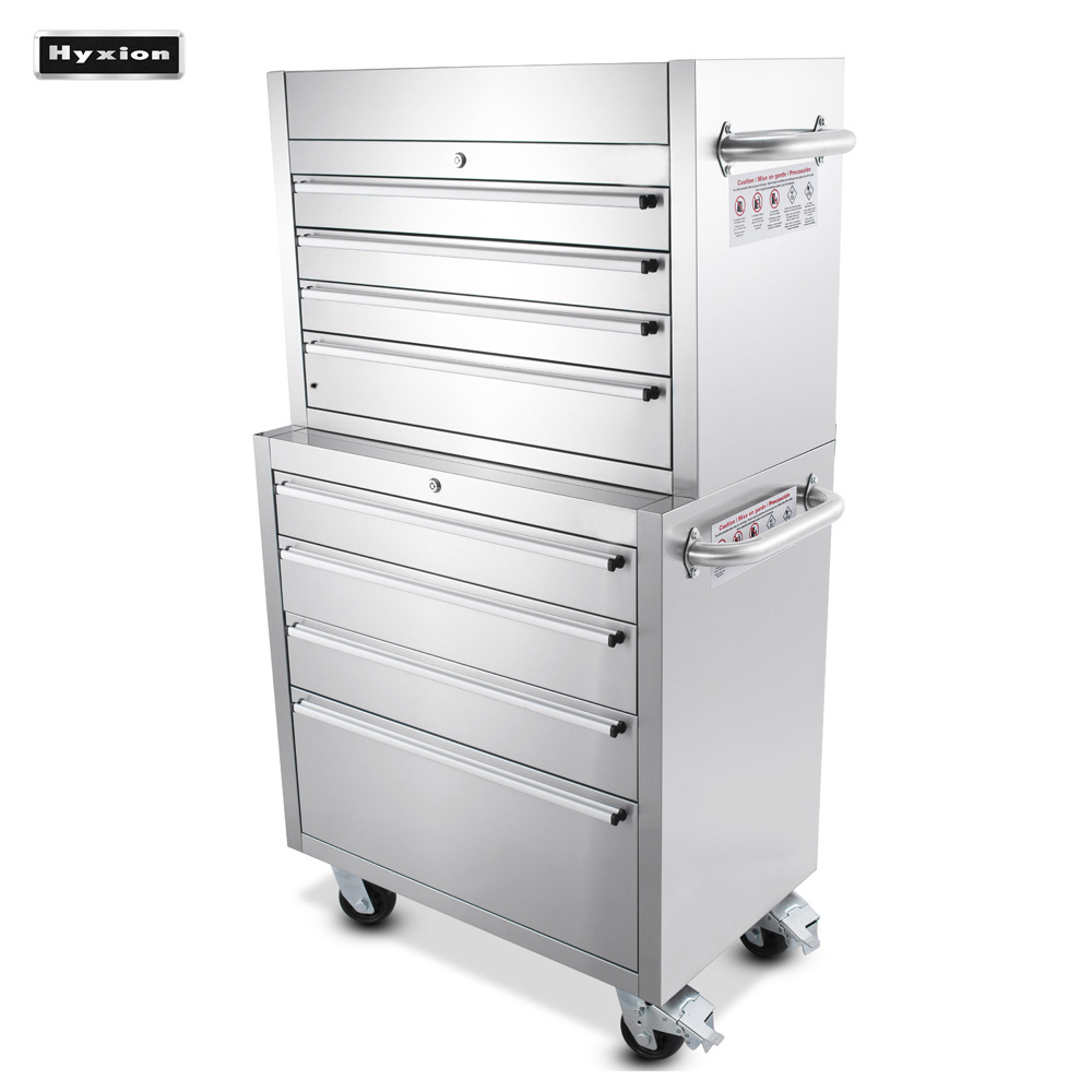 hyxion stainless steel Trolley drawer tool chest of drawers metal toolbox for home garage