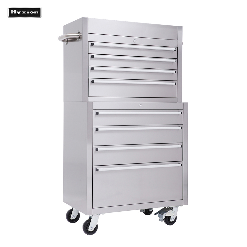 hyxion stainless steel Trolley drawer tool chest of drawers metal toolbox for home garage