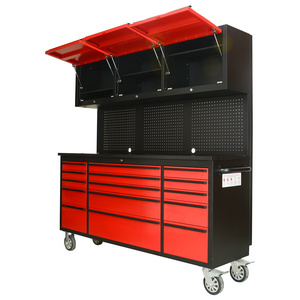 Hyxion armarios de herramientas High-end bamboo top  cabinet 26 72" red  chest mechanic  cart  cabinets