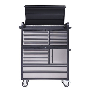 41 inch 14 Drawers Black stainless steel powder coated Tool Chest