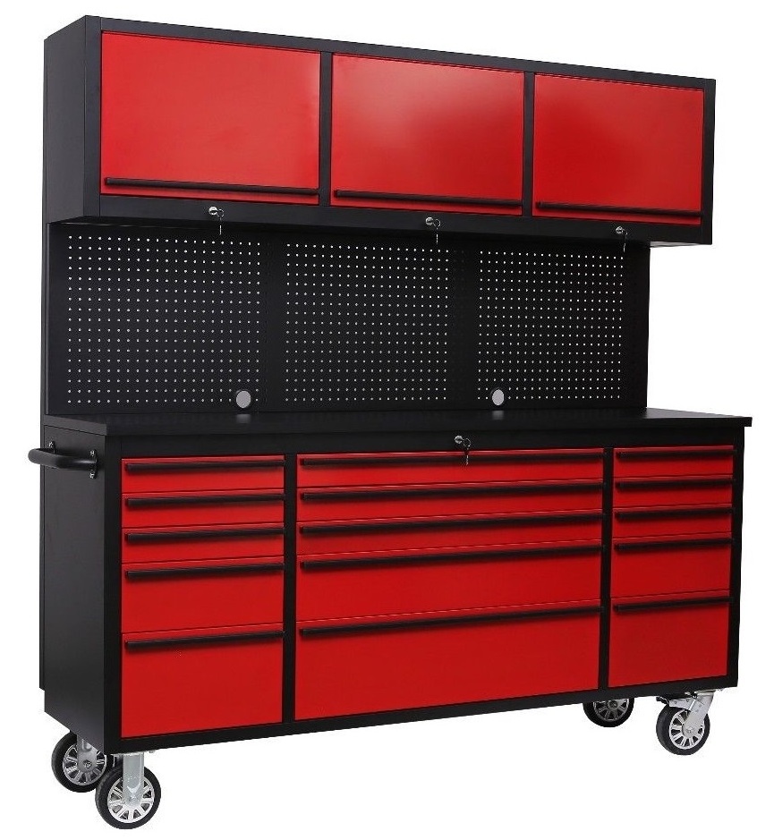 Portable Top Chest Tool Box Storage Sliding Drawers Rolling Tool Cabinet Organizer