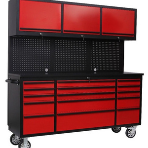 Portable Top Chest Tool Box Storage Sliding Drawers Rolling Tool Cabinet Organizer