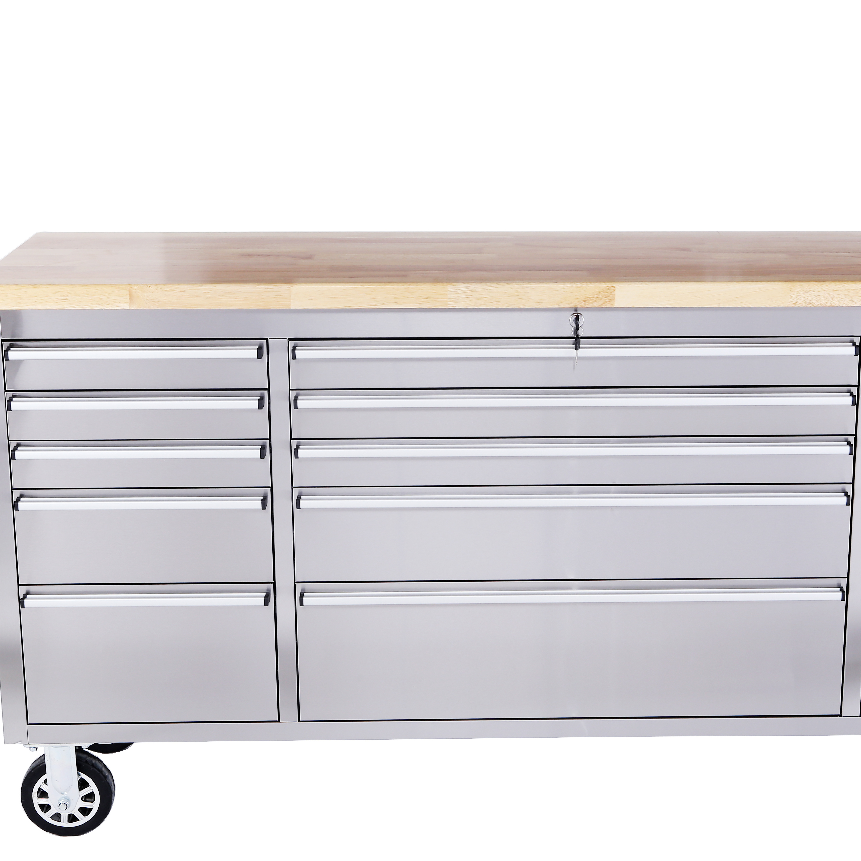 72 inch 10 drawers Tool Chest Stainless Steel Tool Storage for kitchen and garage