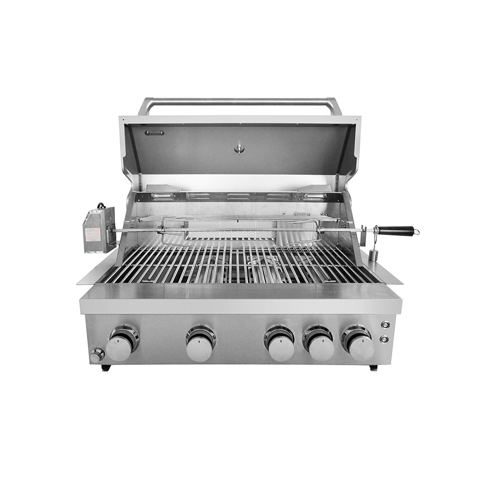 Hyxion Stainless steel 4 burners With blue knob light  Outdoor Kitchen BBQ grill