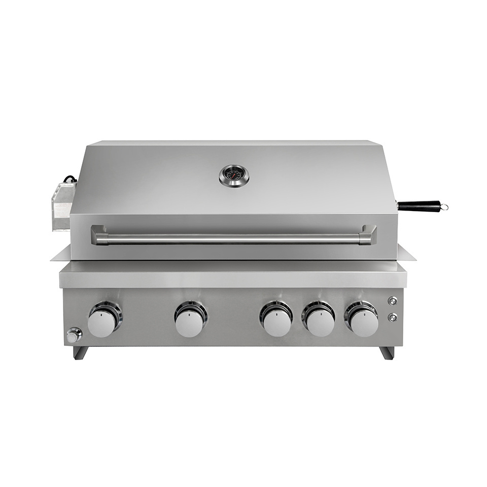 Hyxion Stainless steel 4 burners With blue knob light  Outdoor Kitchen BBQ grill