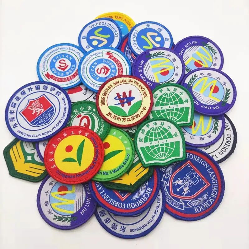 Factory supply high end personality designer brand logo patches custom patch embroidered logos