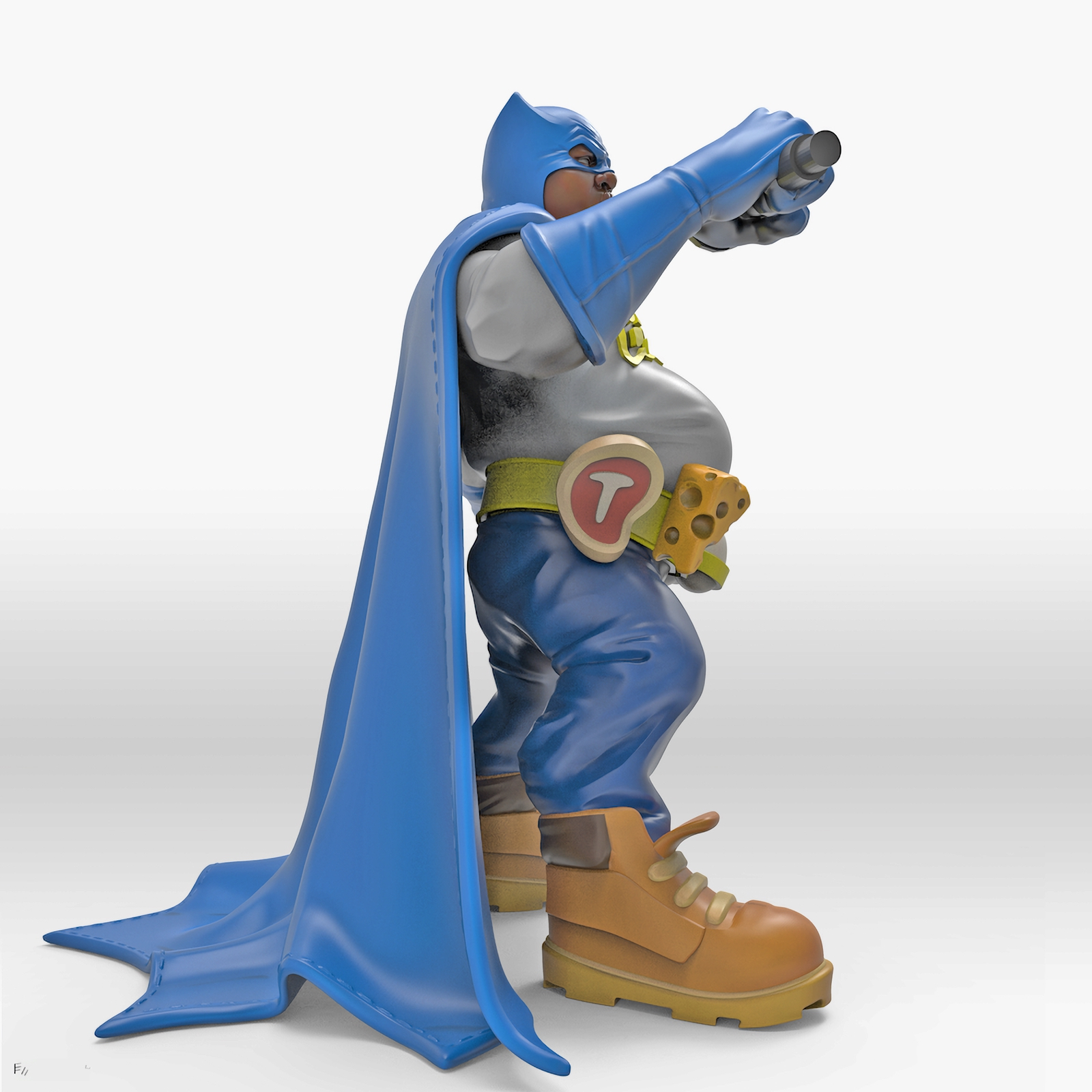 custom made resin toy sculpture hip-hop hero character