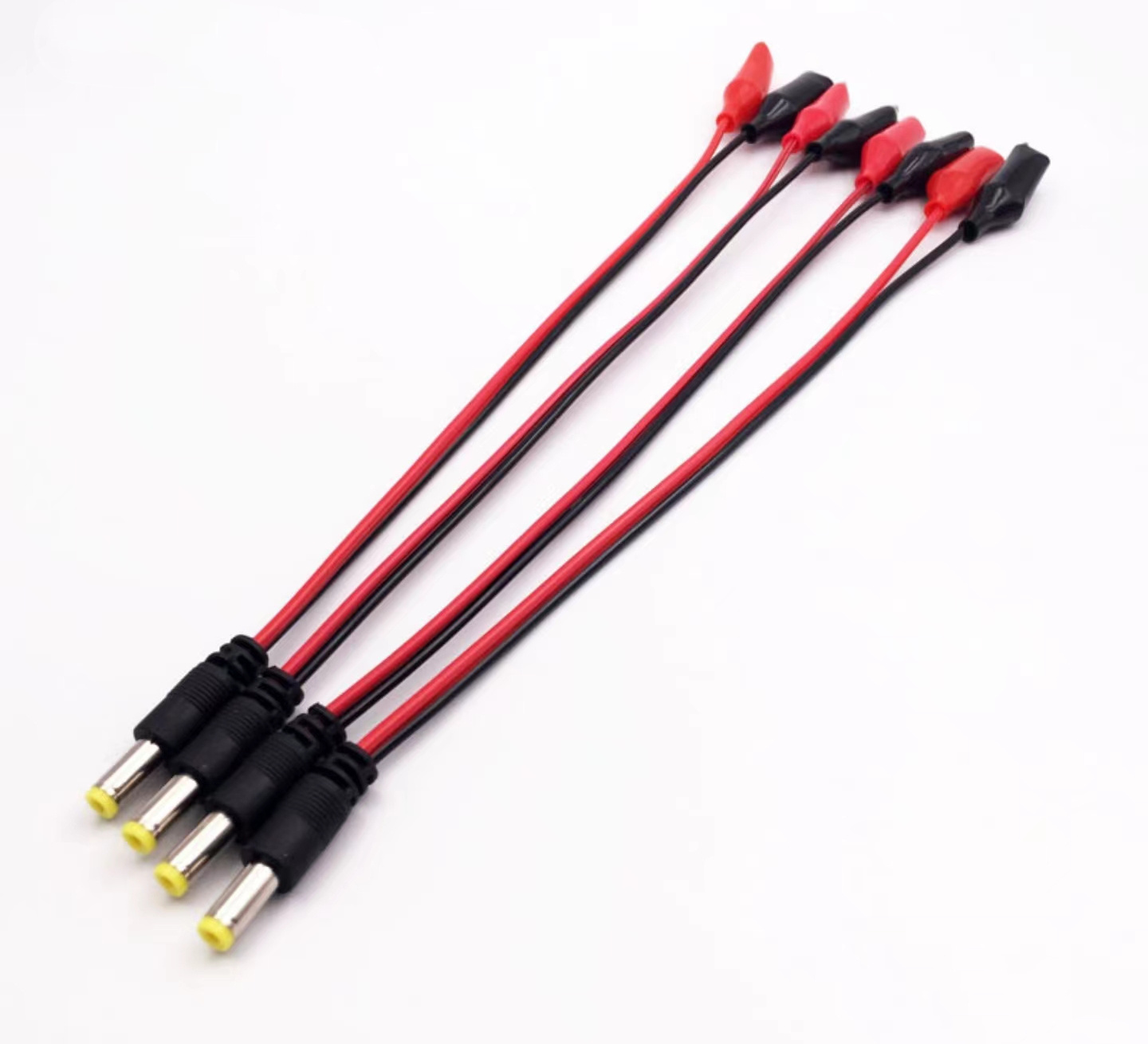 2 In 1 5.5 x 2.1mm DC Power Male Female Plug To Dual Alligator Clips Battery Test Wire Cable Connector ip67 12v dc