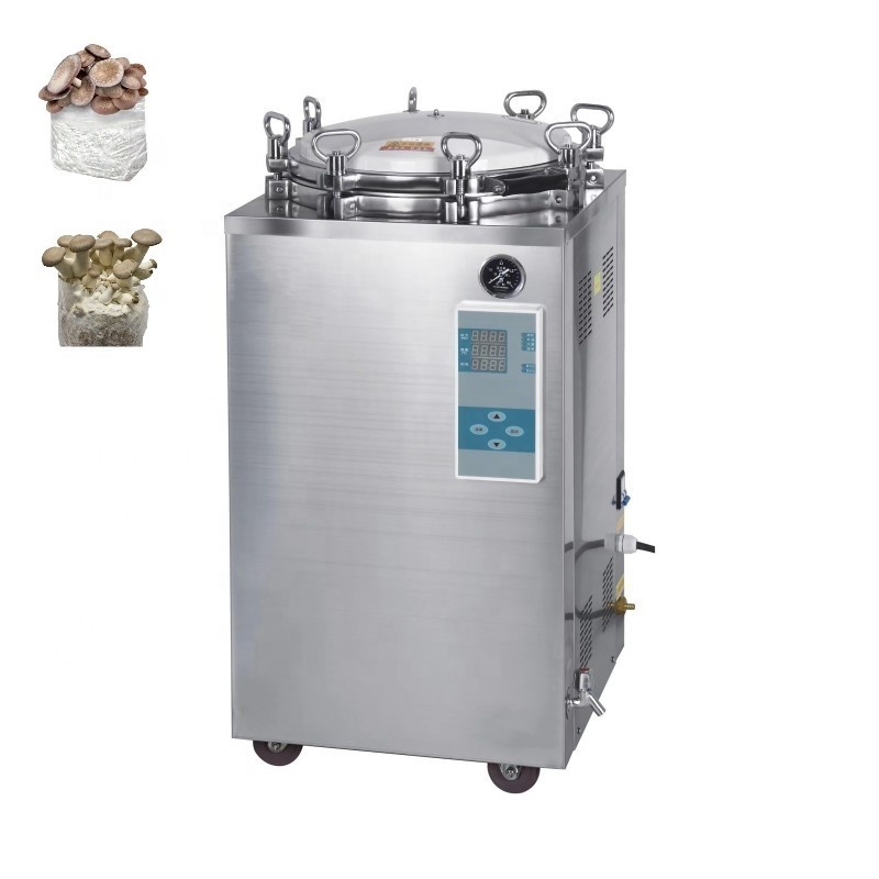 Vertical 35l 50l 75l 100l 120l 150 liter High Pressure One Door Mushroom Autoclave