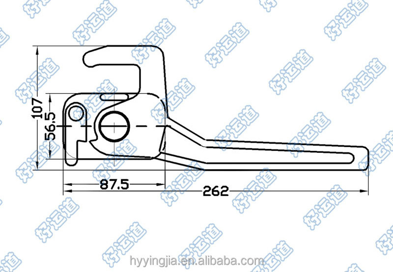 Truck Trailer tail gate lock drop side fastener