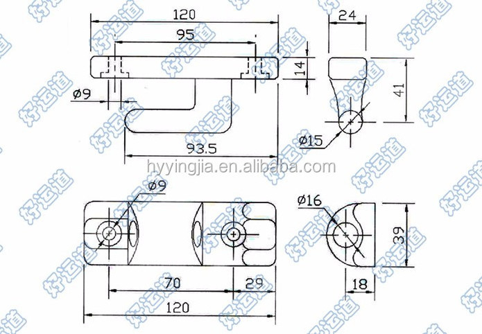 Truck trailer side board hinges gate hinge