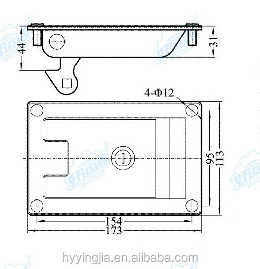 03099 Van truck body parts door locks toolbox handle latches