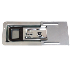 Cargo container body parts van recessed door handle lock