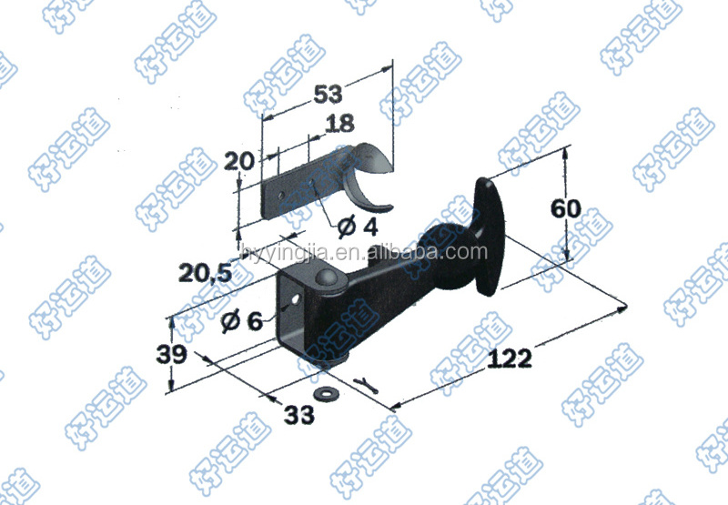 Trailer Truck Rubber Bonnet Fastener Door Catch Pull Hooks Strap