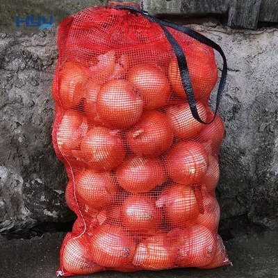 Plastic PE mesh bag raschel mesh net onion bags