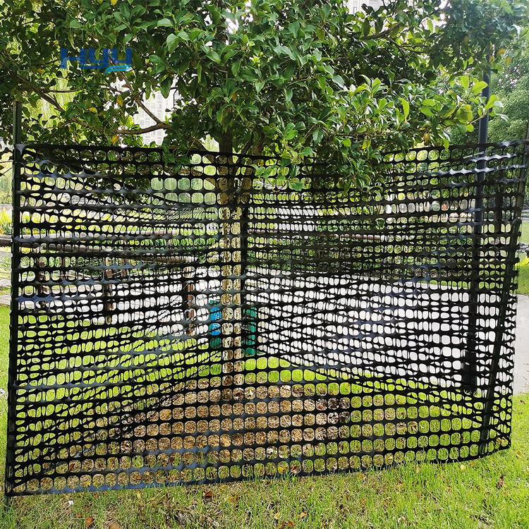 Black temporary fence netting HDPE snow fence above ground barrier plastic safety garden netting