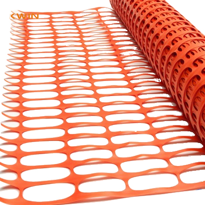 Orange plastic mesh barrier fence netting safety fence for outdoor