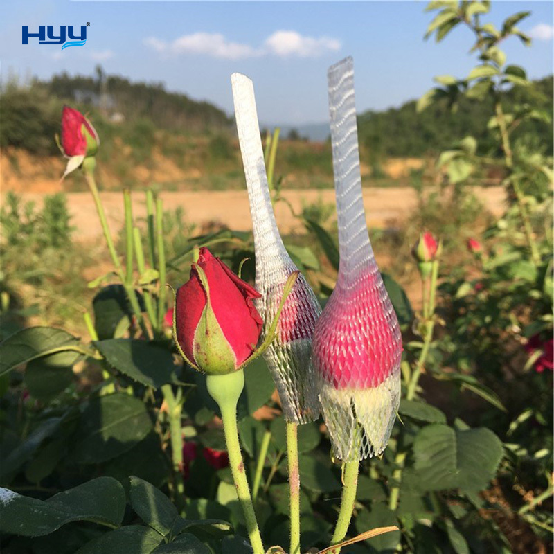 Plastic flower protection net bud net mesh rose bud net