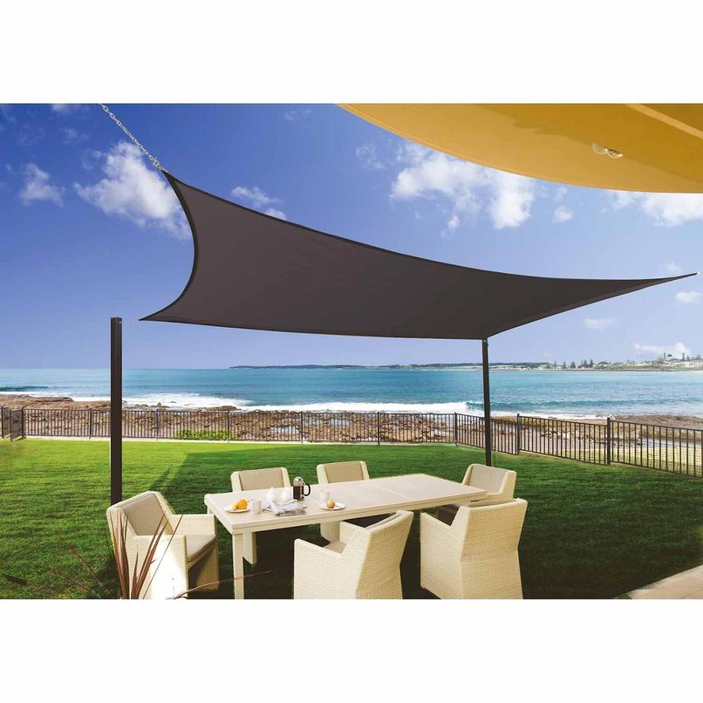 factory price rectangle beige sun shade sail waterproof shade sail