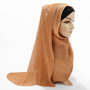 Y-F hot sale fancy long hijab sexy women niqab crinkle scarf