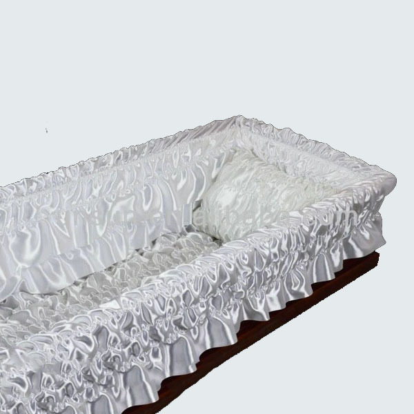 Cheap funeral product suppliers coffin accessories casket interior lining for coffins