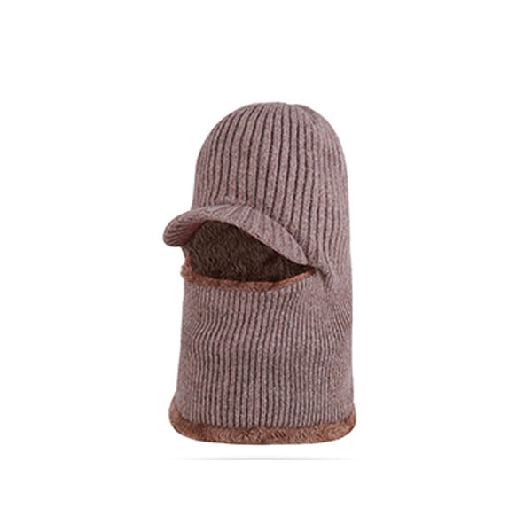 new men and women winter warm knitted beanie hats cap skull balaclava neck warmer caps