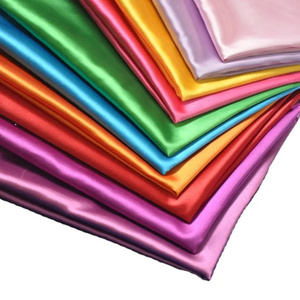 Y-Z 100% polyester plain dyed elastic textile fabric manufacturer Chinese supplier cheap satin fabric