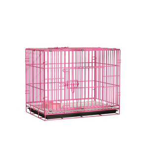 Foldable heavy duty dog cages large dog cages metal iron kennels for large dogs