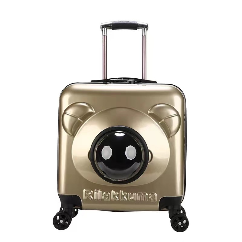 Best price mass supply pet travel tote rod box cat pet rolling suitcases