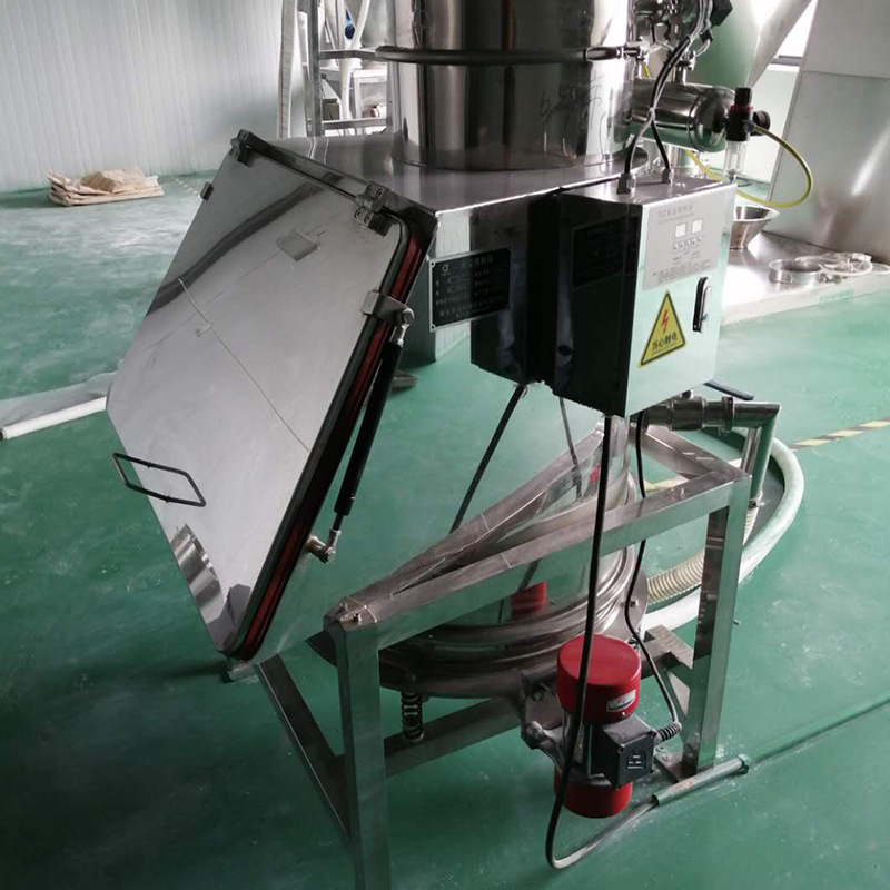 Dust-free Feeding Flour Screen Bulk Powder Granule Material Unload Bags Dumping/Dump Station with Feeder Bag Vibro Sifter