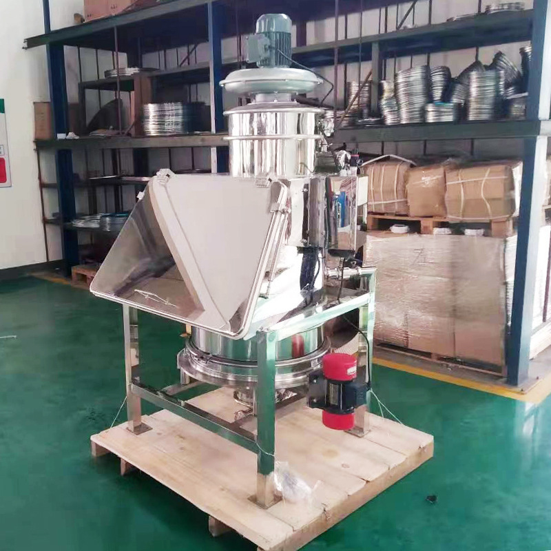 Dust-free Feeding Flour Screen Bulk Powder Granule Material Unload Bags Dumping/Dump Station with Feeder Bag Vibro Sifter