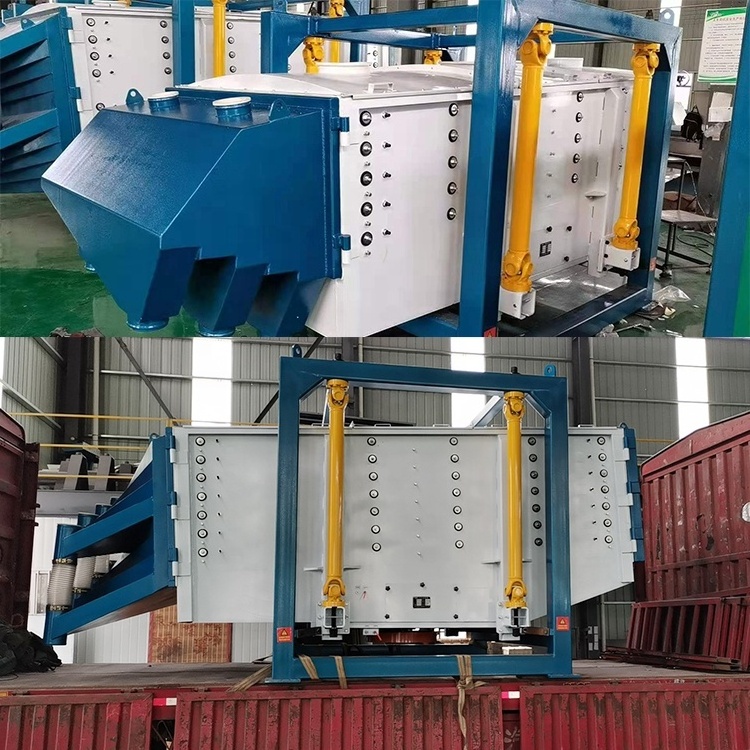 Gyratory Motion Vibrating Screen Sifter Drying Sand Glass Sands High-yield Screening Machine Square Swing Screen for Thick Sand