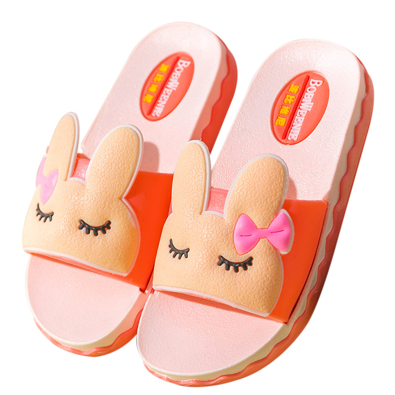 Summer Slippers Kids Indoor Slippers Cartoon Boy And Girl Flip Flop Slide Sandals Beach Children Home Floor Shoes