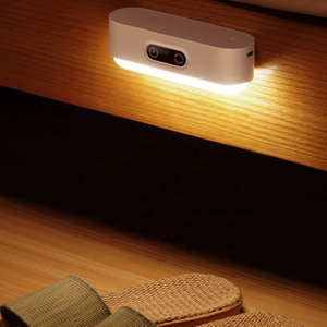 Human intelligent induction night light bedroom reading bedside lamp LED geometric light