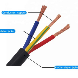 PVC Wire Cable Electric Wire 2 3 4 5 6 Core Flexible RVV Cable