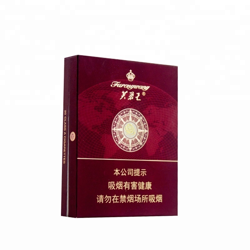 Custom Eco-friendly Gold Foil Paper Cigarette Puffing Packaging Gift Box