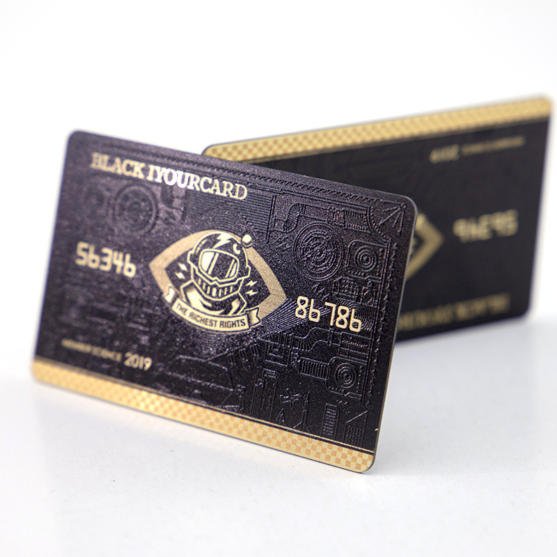 Custom Printed Plastic PVC Carte de Visite VIP Membership Gift Cards with Screen Printing and Embossing Finish