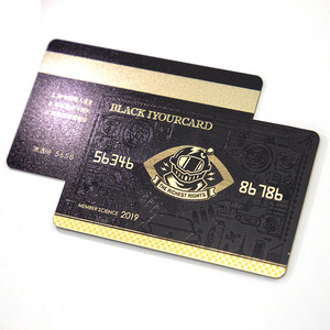 Custom Printed Plastic PVC Carte de Visite VIP Membership Gift Cards with Screen Printing and Embossing Finish