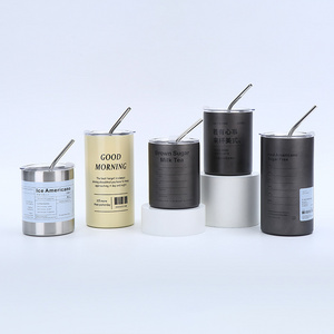 Stainless Steel Coffee Cup Thermoses Double Wall Vacuum Flask Insulated Cup Portable Ice American Coffee Mug Water Bottle