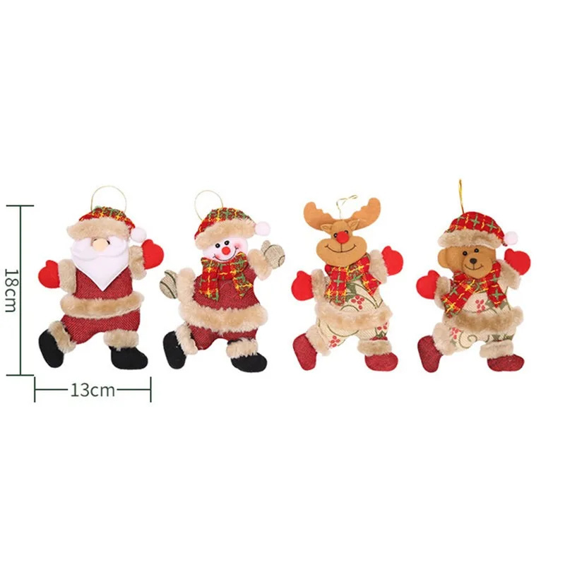 Santa Claus Christmas Doll Merry Christmas Decorations for Home Elk Christmas Ornaments Xmas Tree Decor Natal Gifts