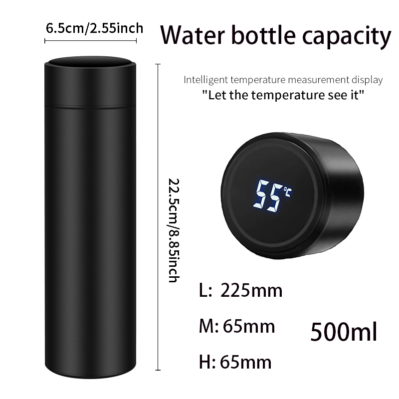 smart digital water bottle keeps cold and heat thermal bottle Stainless Steel Thermos for baby children kids terms