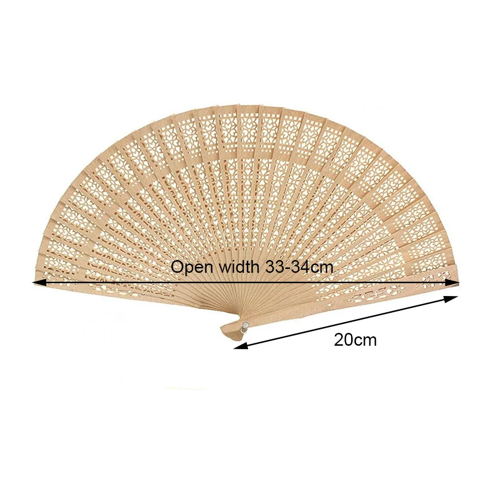 Custom Wooden Folding Hand Fans With Ribbon Wedding Favor Gifts Bridal Shower Birthday Party Souvenir Giveaways For Guest